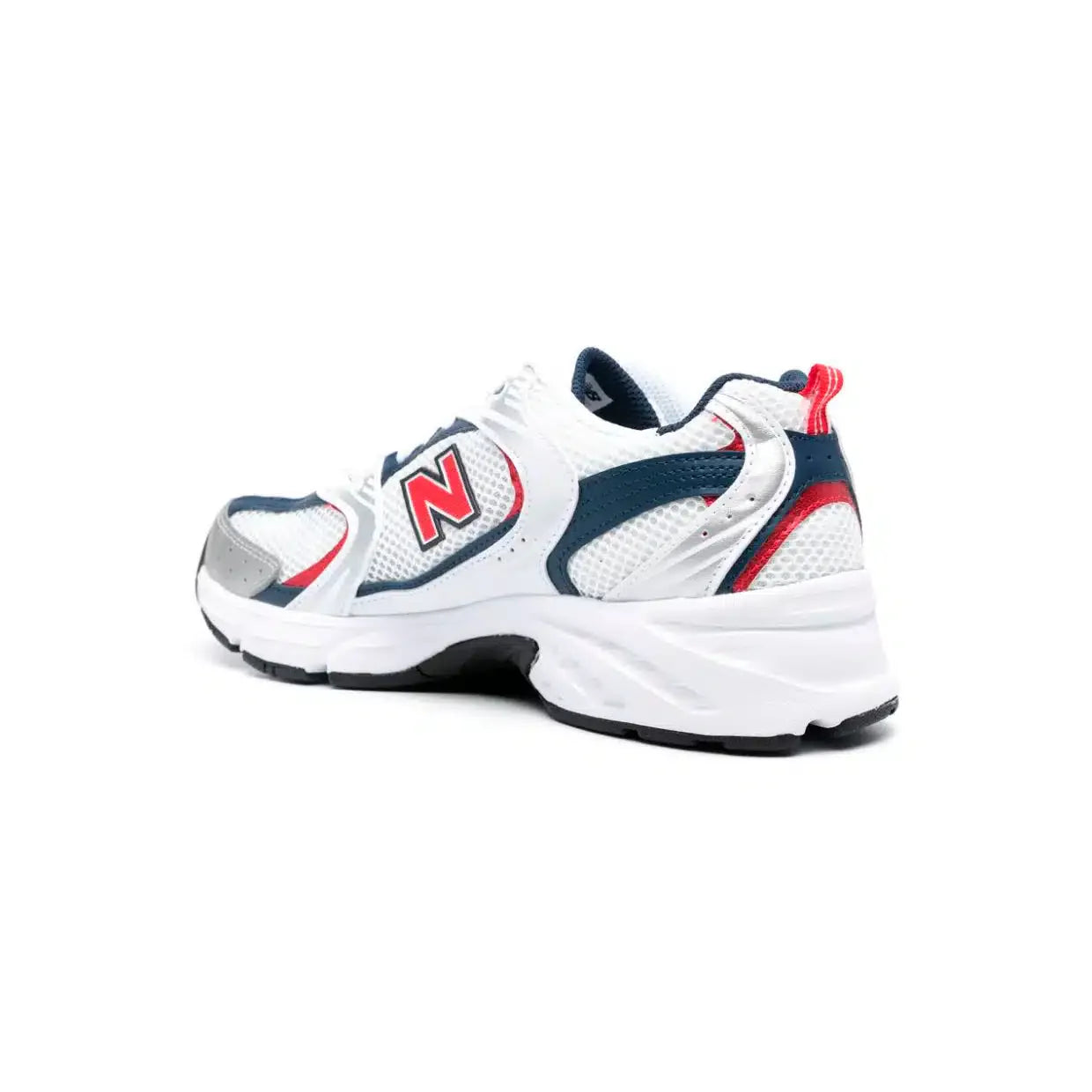 Chaussures de course New Balance 530 pour homme - Blanc, bleu et rouge