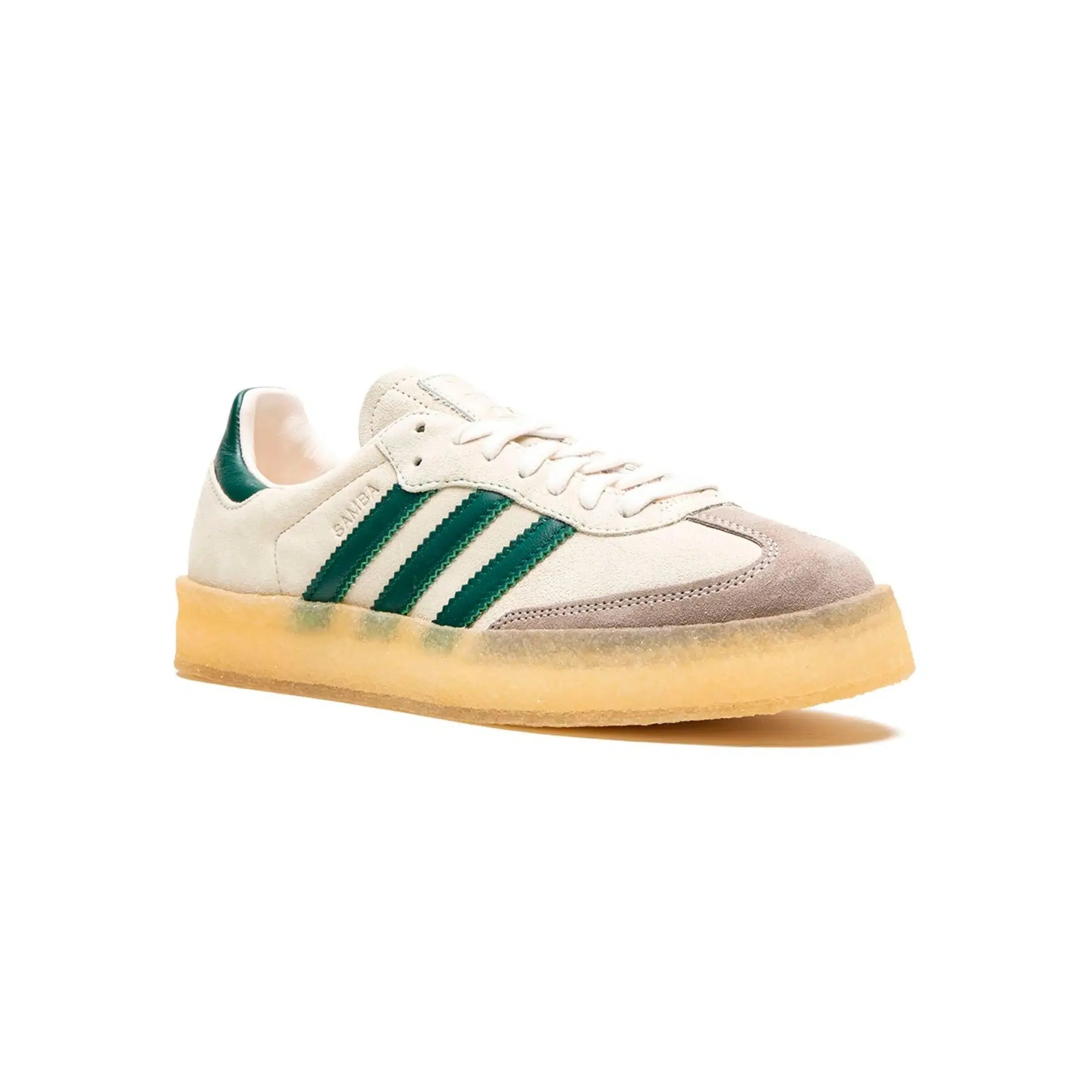 Adidas Samba x Clarks Suède Blanc Vert avec Semelle Gum
