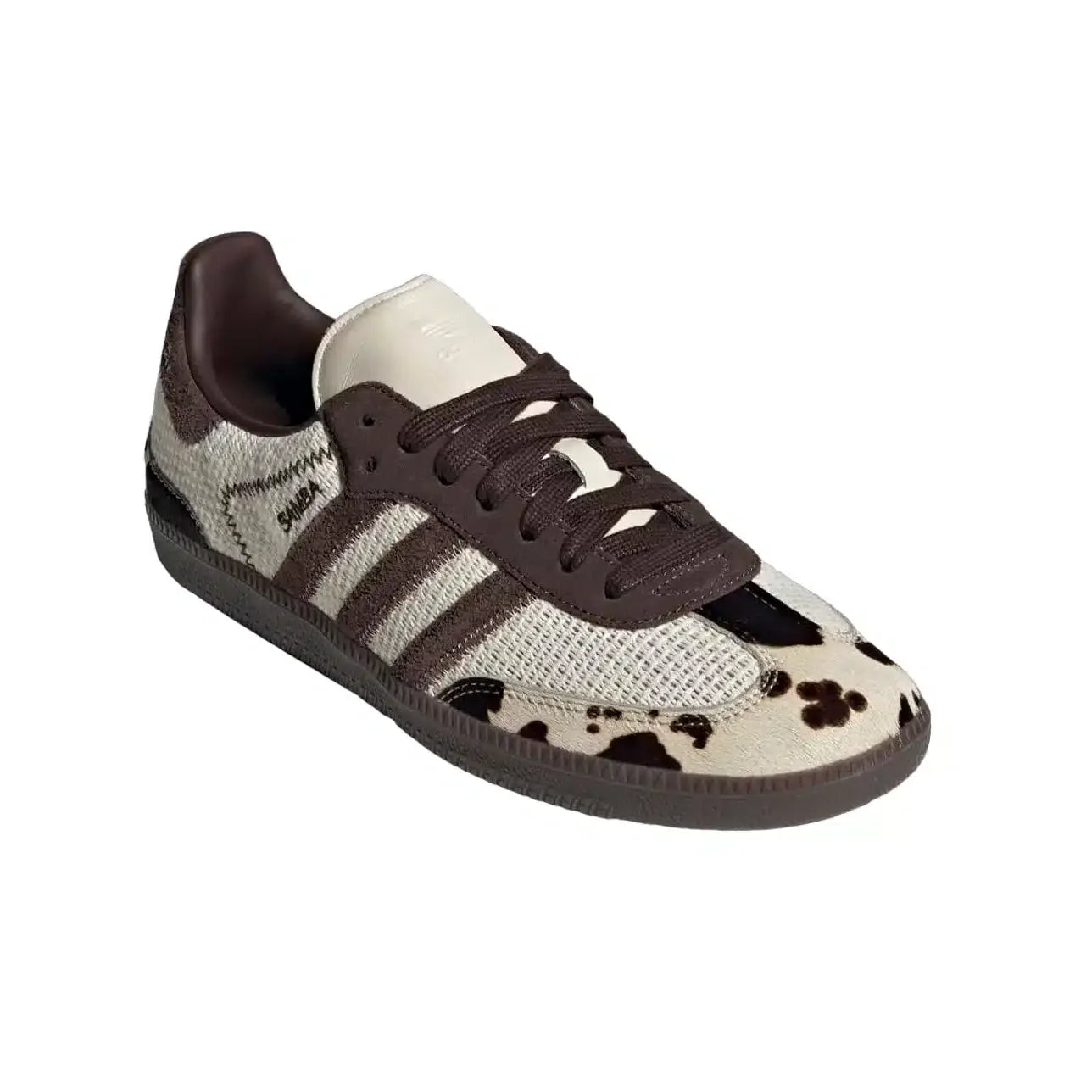 Adidas Samba OG Imprimé Vache Marron et Blanc Unisexe