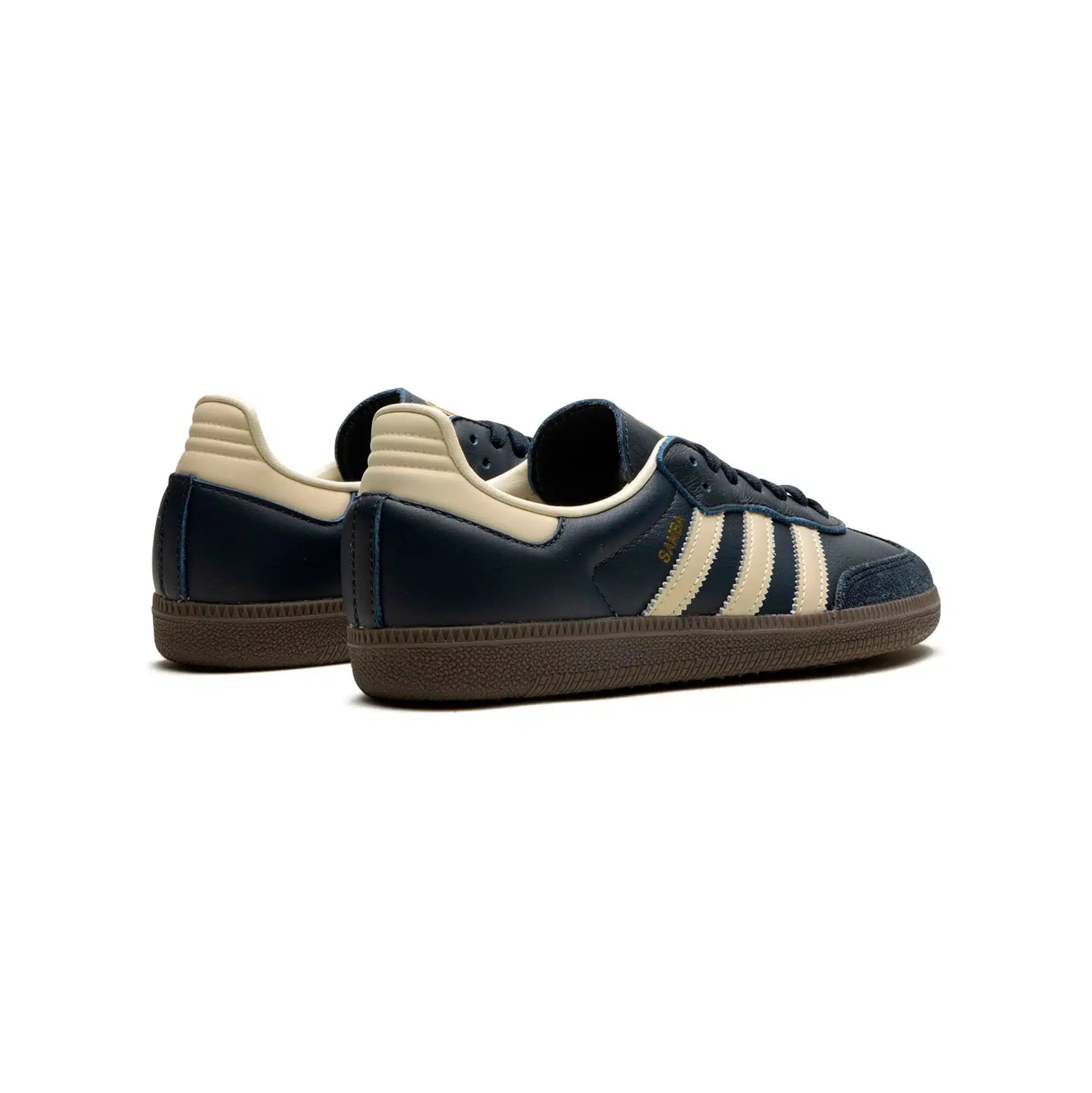 Adidas Samba Basses Bleu Marine et Beige Vintage