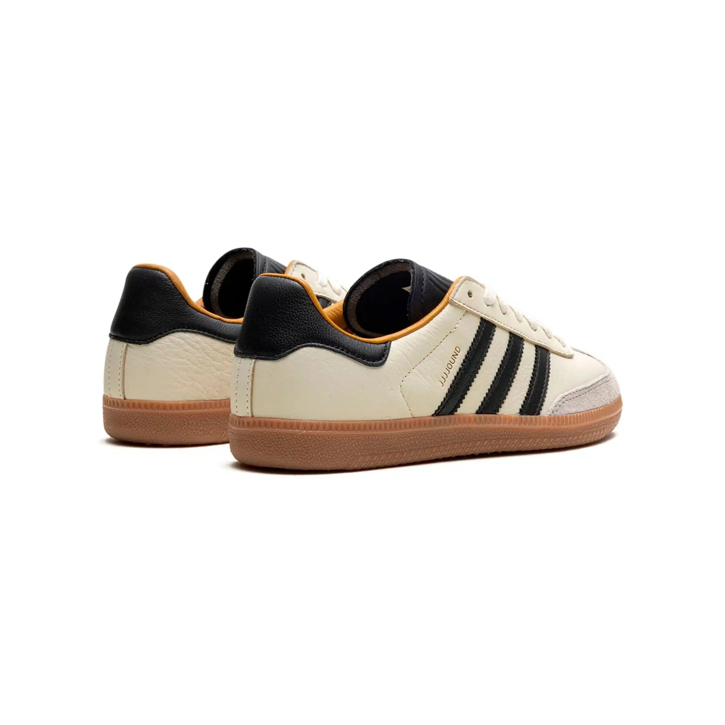 Adidas Samba JJJJound Blanc et Noir avec Semelle Marron Gum