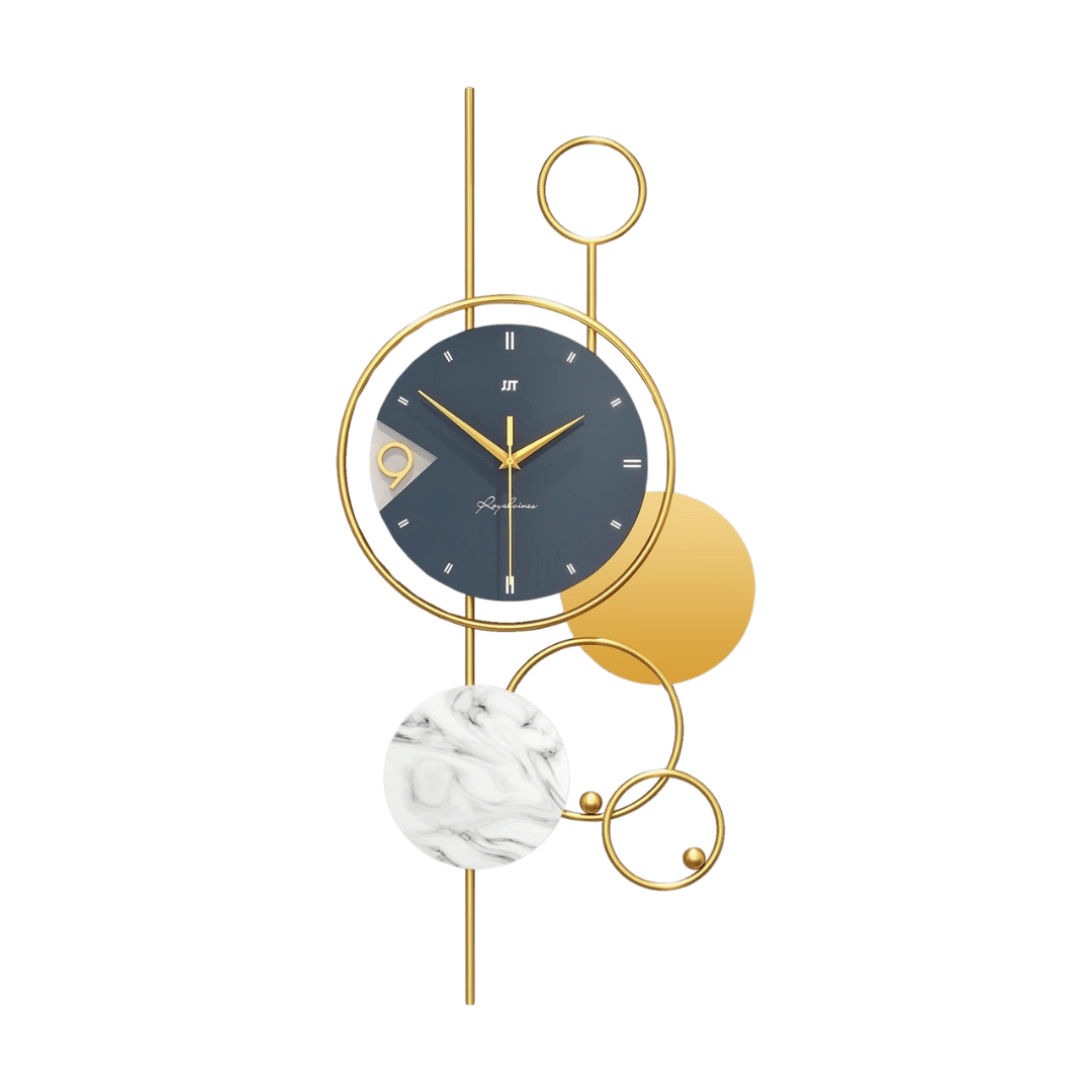 Aureno - Horloge murale en or au design luxueux