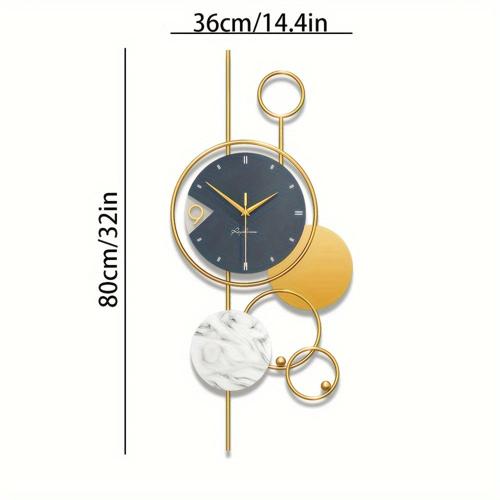 Aureno - Horloge murale en or au design luxueux