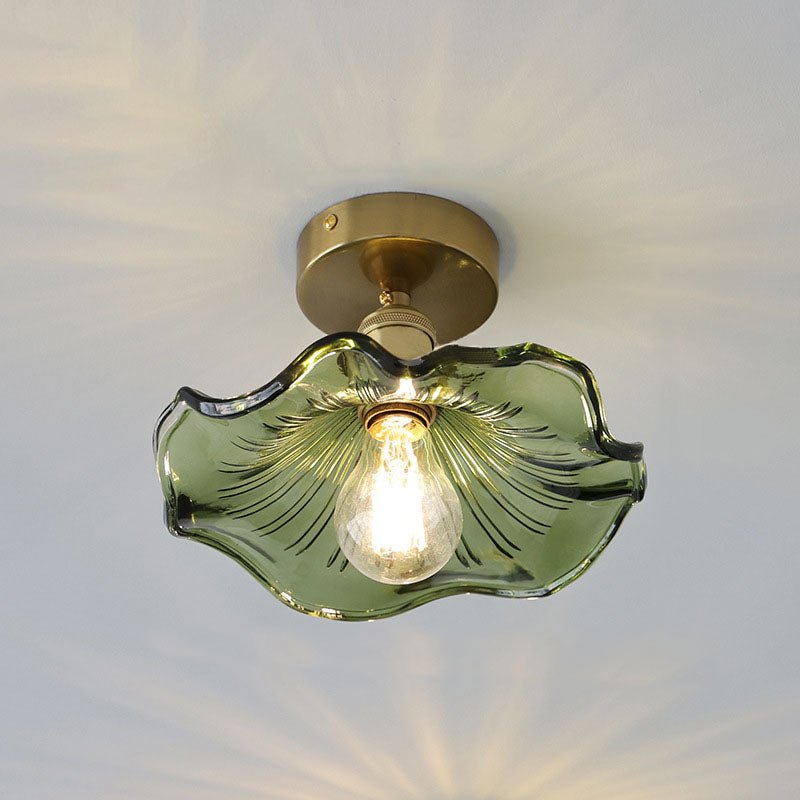 Floralis – Luminaire de Plafond en Verre Hibiscus