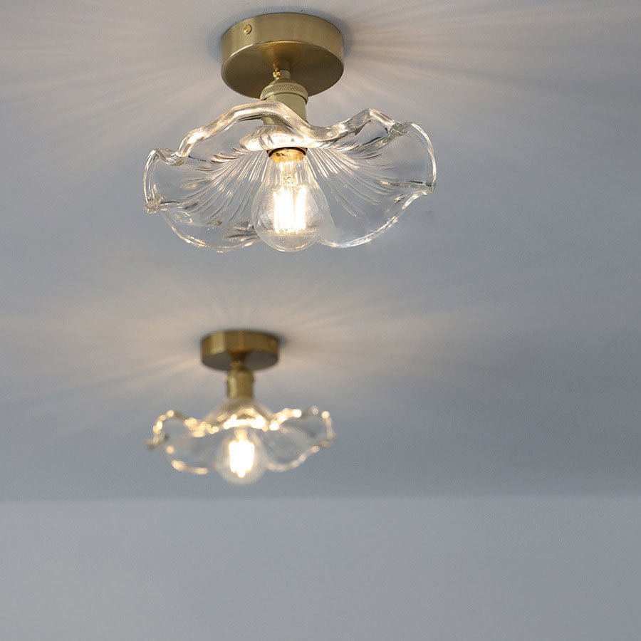Floralis – Luminaire de Plafond en Verre Hibiscus
