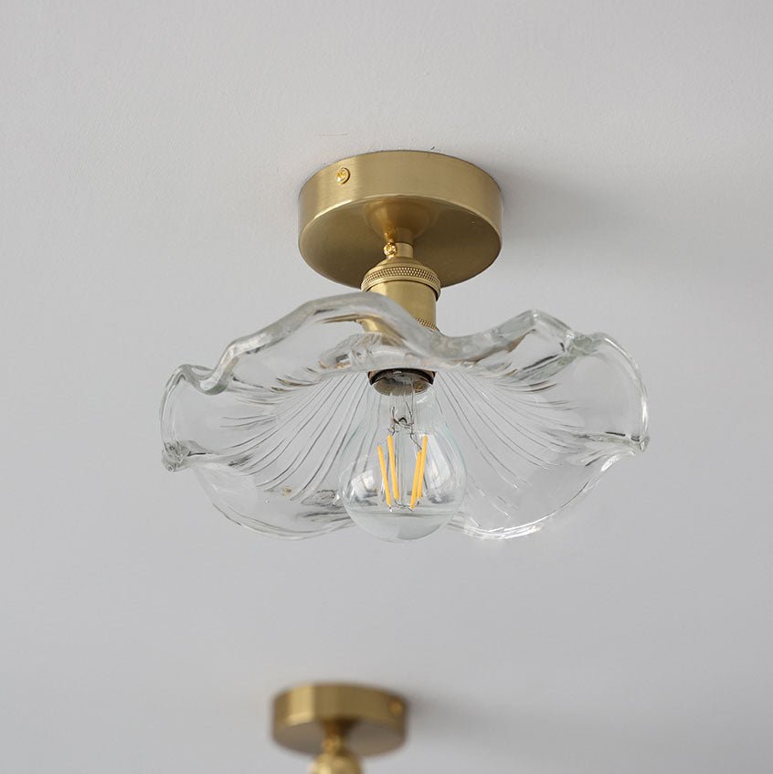 Floralis – Luminaire de Plafond en Verre Hibiscus