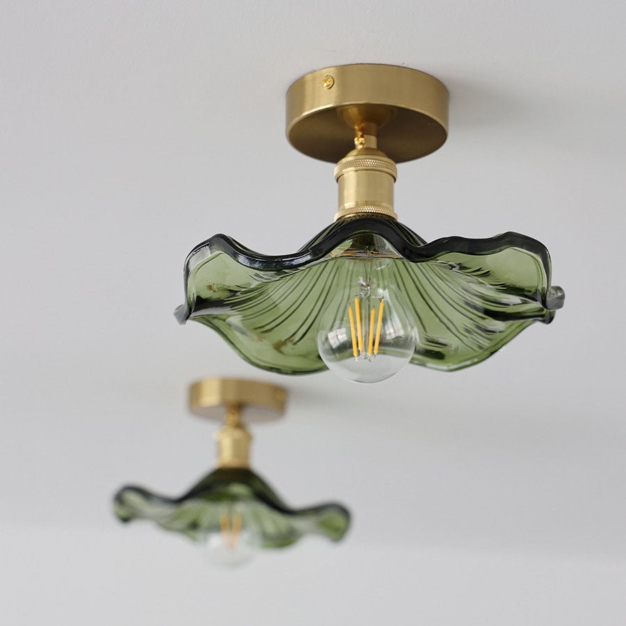 Floralis – Luminaire de Plafond en Verre Hibiscus