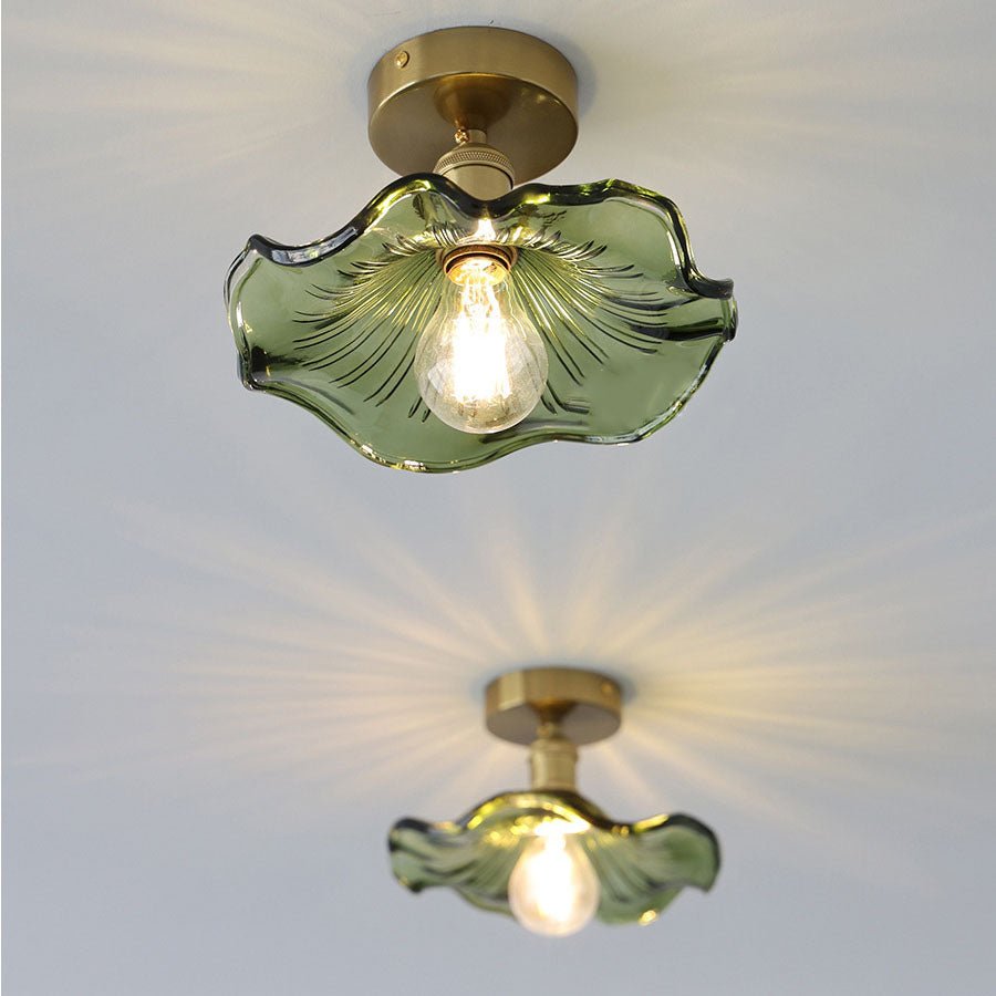 Floralis – Luminaire de Plafond en Verre Hibiscus
