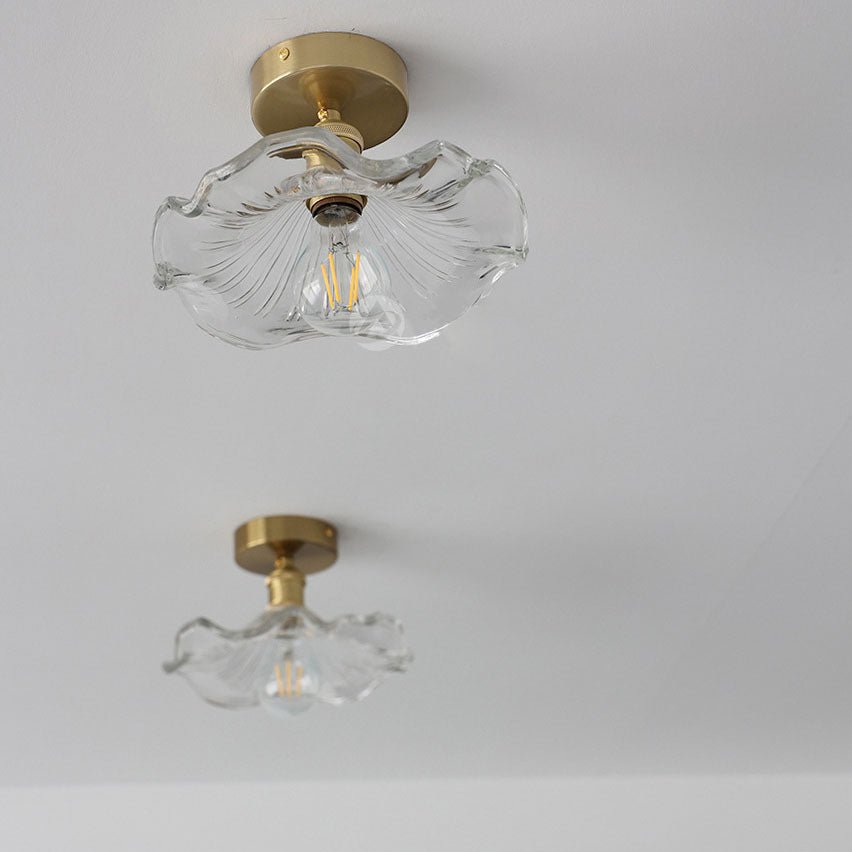 Floralis – Luminaire de Plafond en Verre Hibiscus