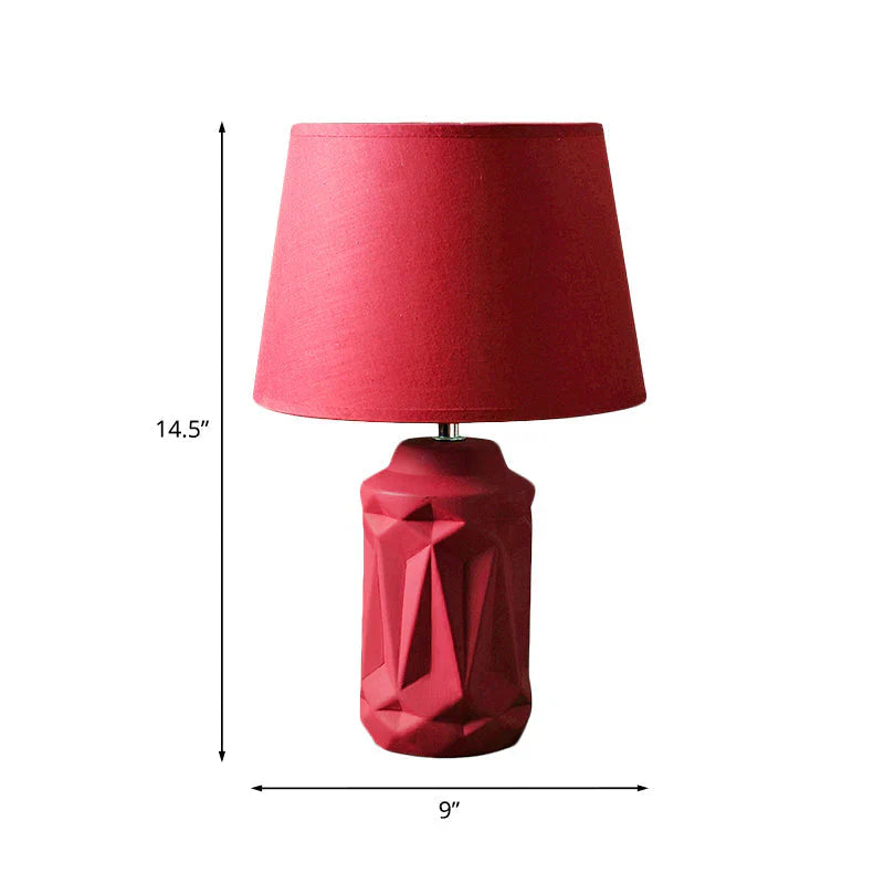 Gloedceram - Red ceramic night lamp