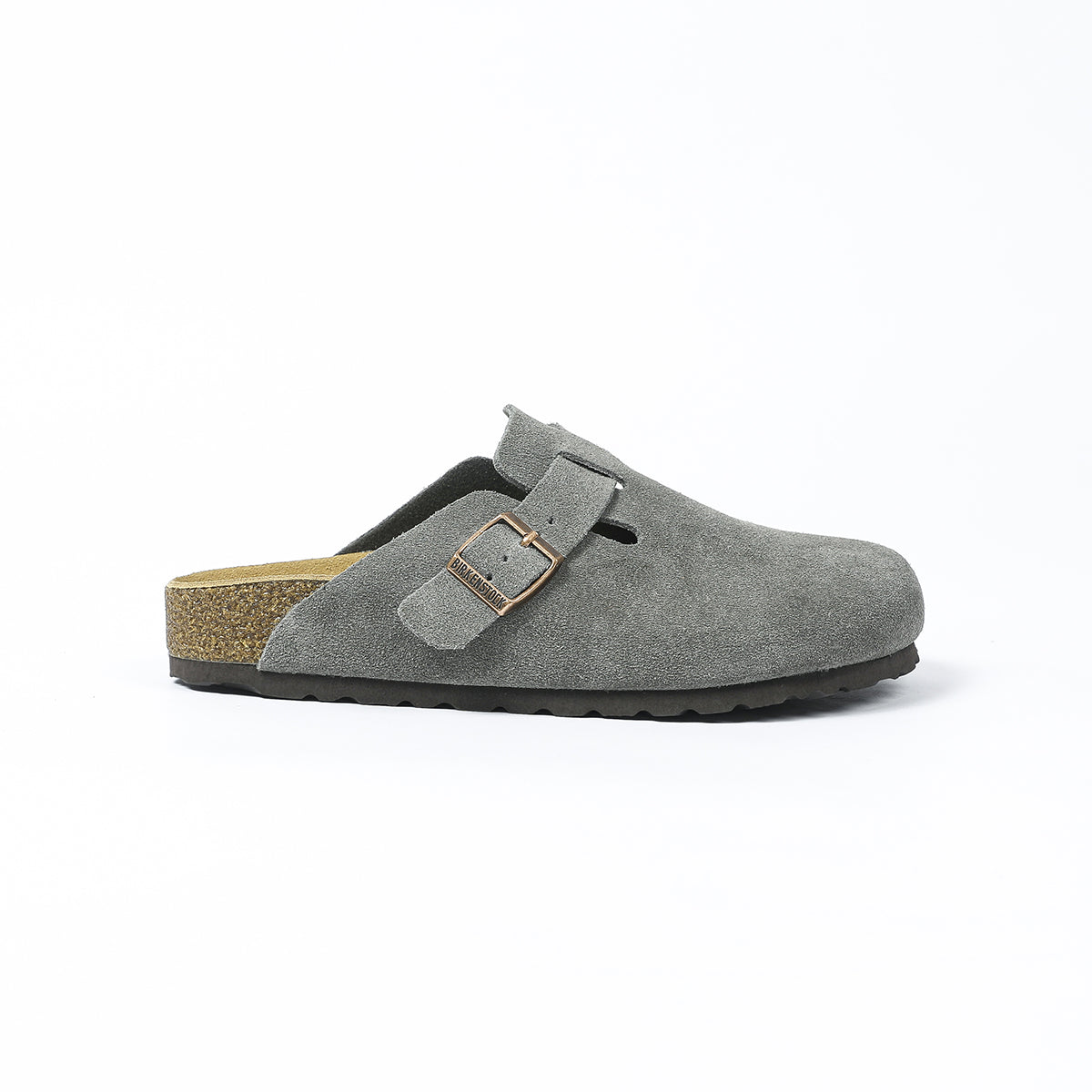 Birkenstock Boston Classic Sabots en Daim Gris