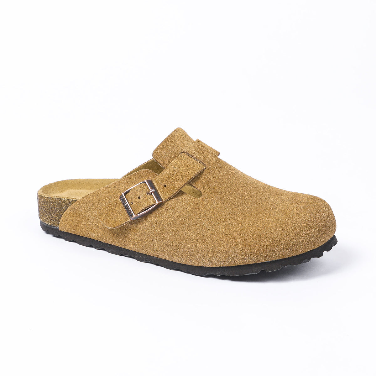 Birkenstock Boston Classic Sabots en Daim Latte Cream