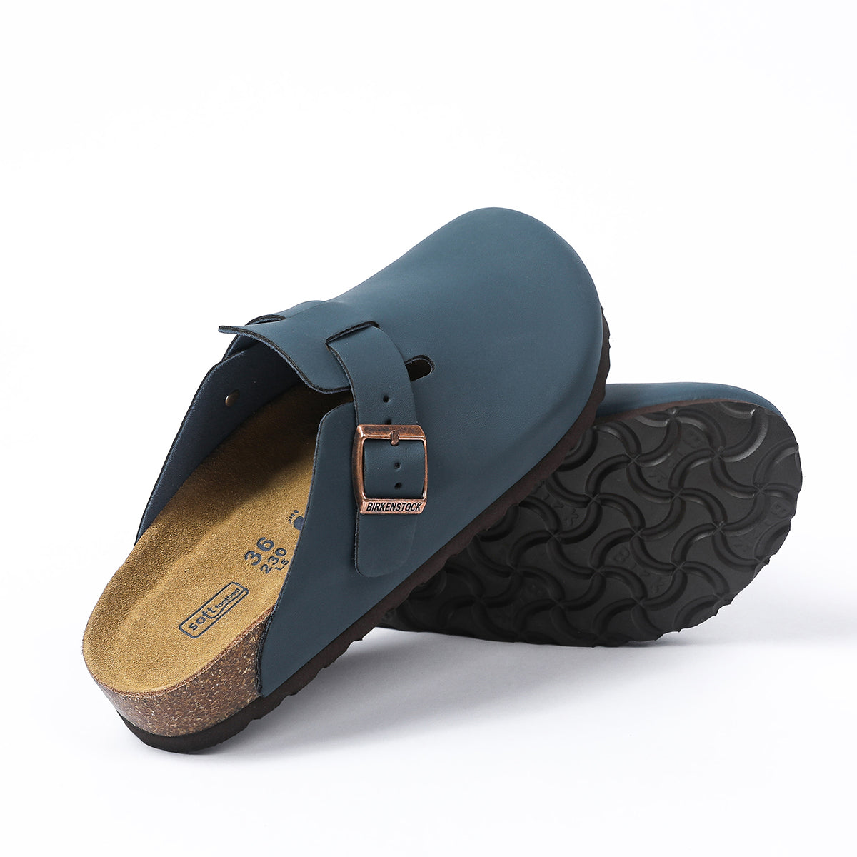 Birkenstock Boston Classic Sabots - Bleu