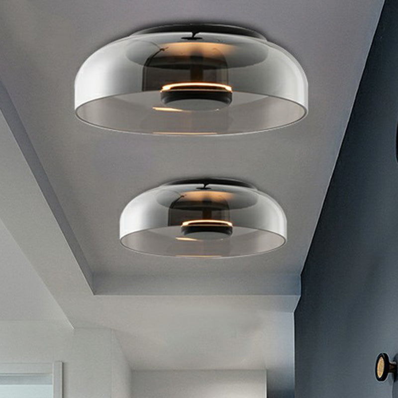 LumiGlass – Plafonnier LED en Verre Moderne pour Entrée, Couloir ou Salon