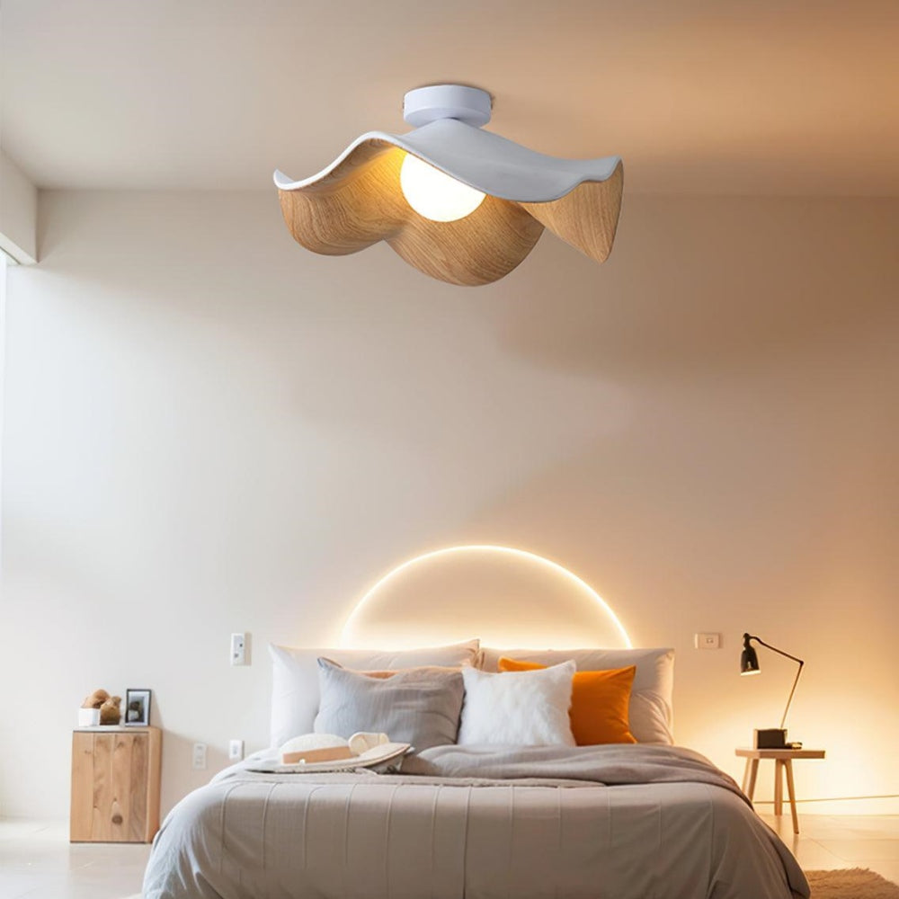 Lumora – Plafonnier design en bois avec une touche scandinave