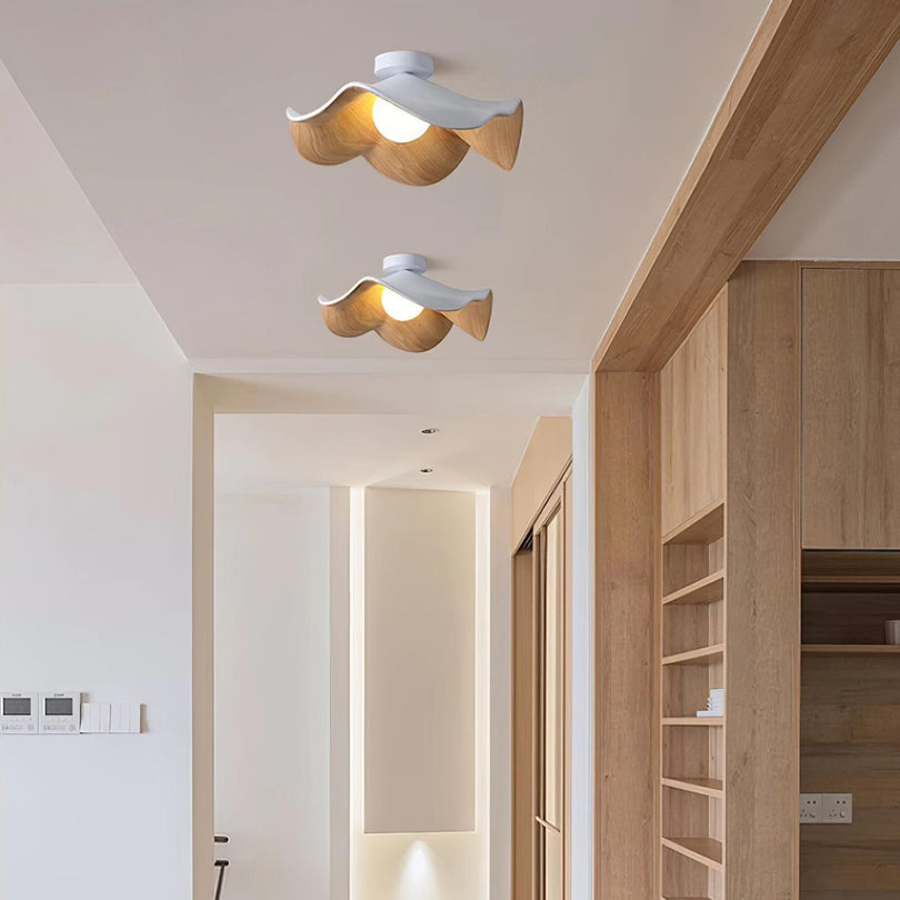 Lumora – Plafonnier design en bois avec une touche scandinave