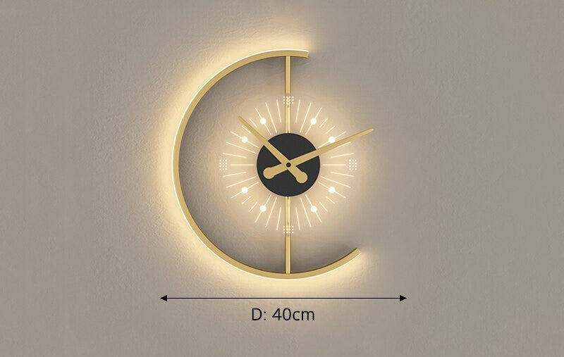 Lumoris – Horloge murale LED au look moderne
