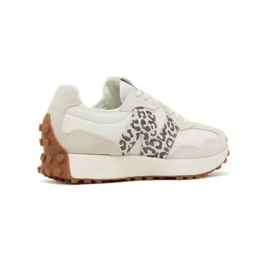 Baskets New Balance 327 pour femme, imprimé léopard beige – Décontractées et élégantes