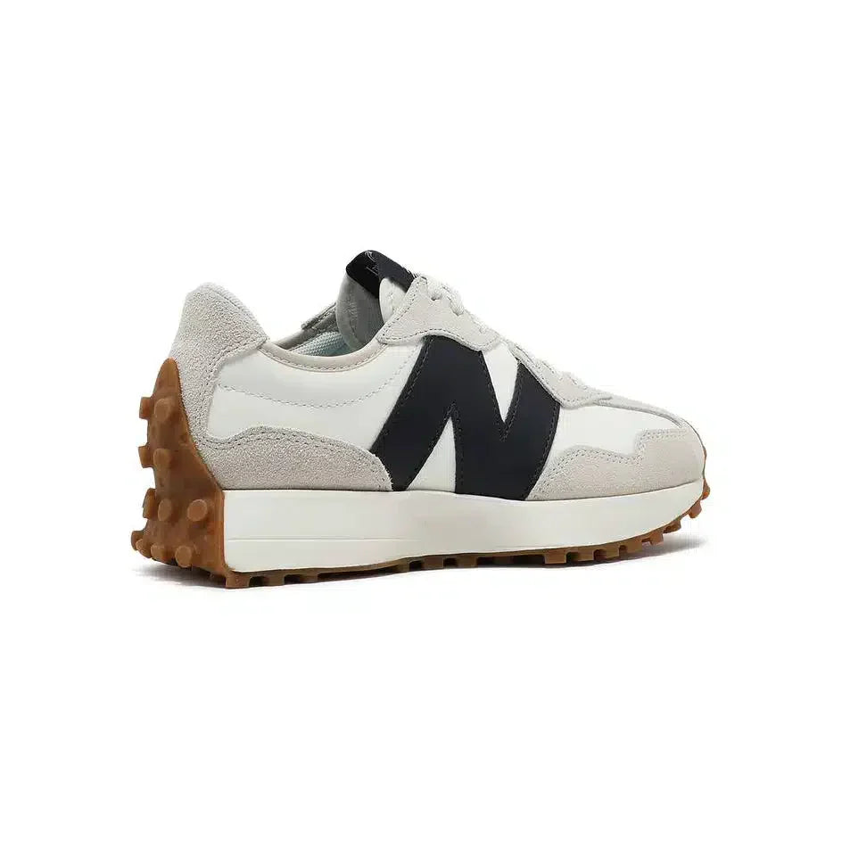 New Balance 327 Baskets décontractées pour homme, style rétro, blanches et noires