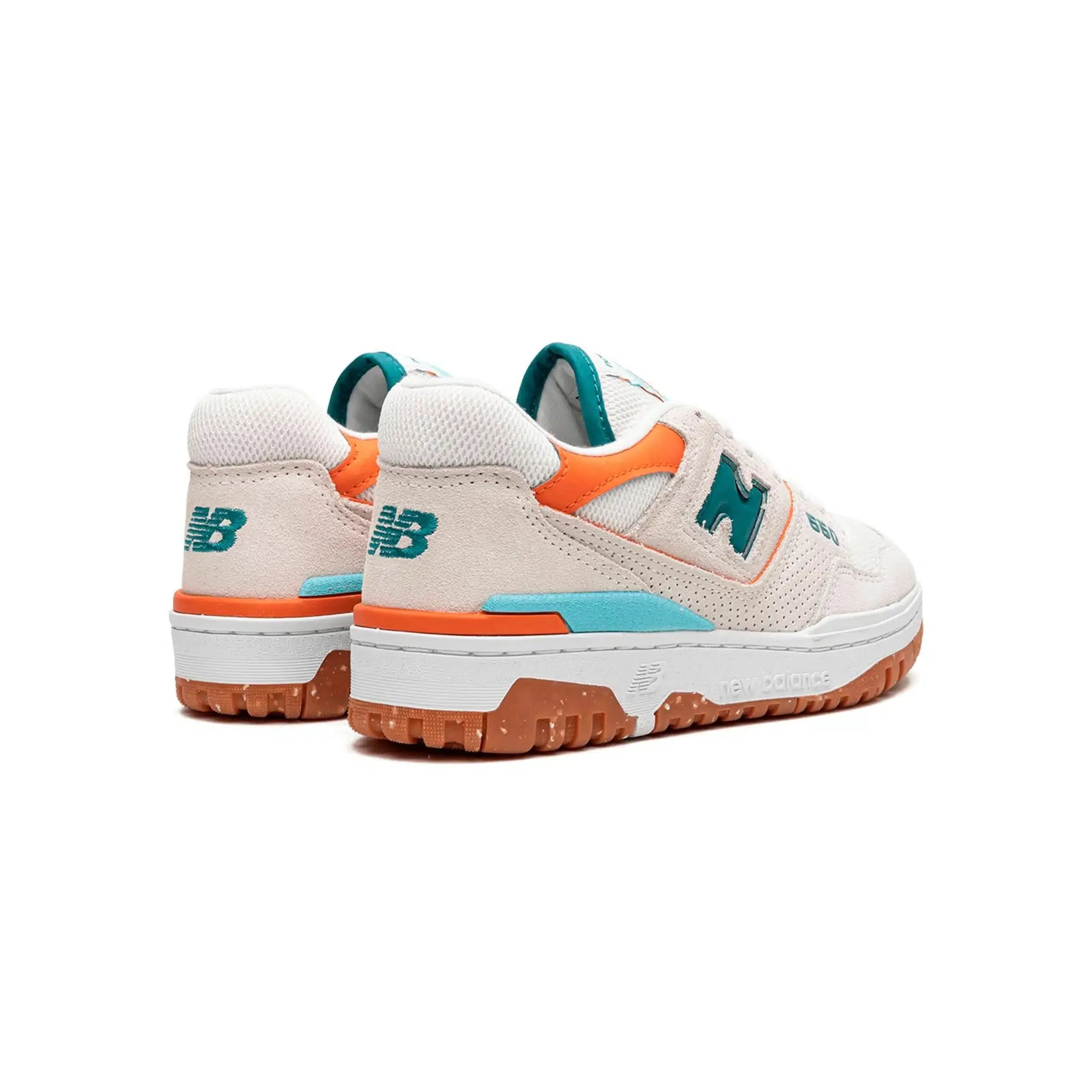 Baskets New Balance 550 pour homme – Beige, orange et vert – Style rétro