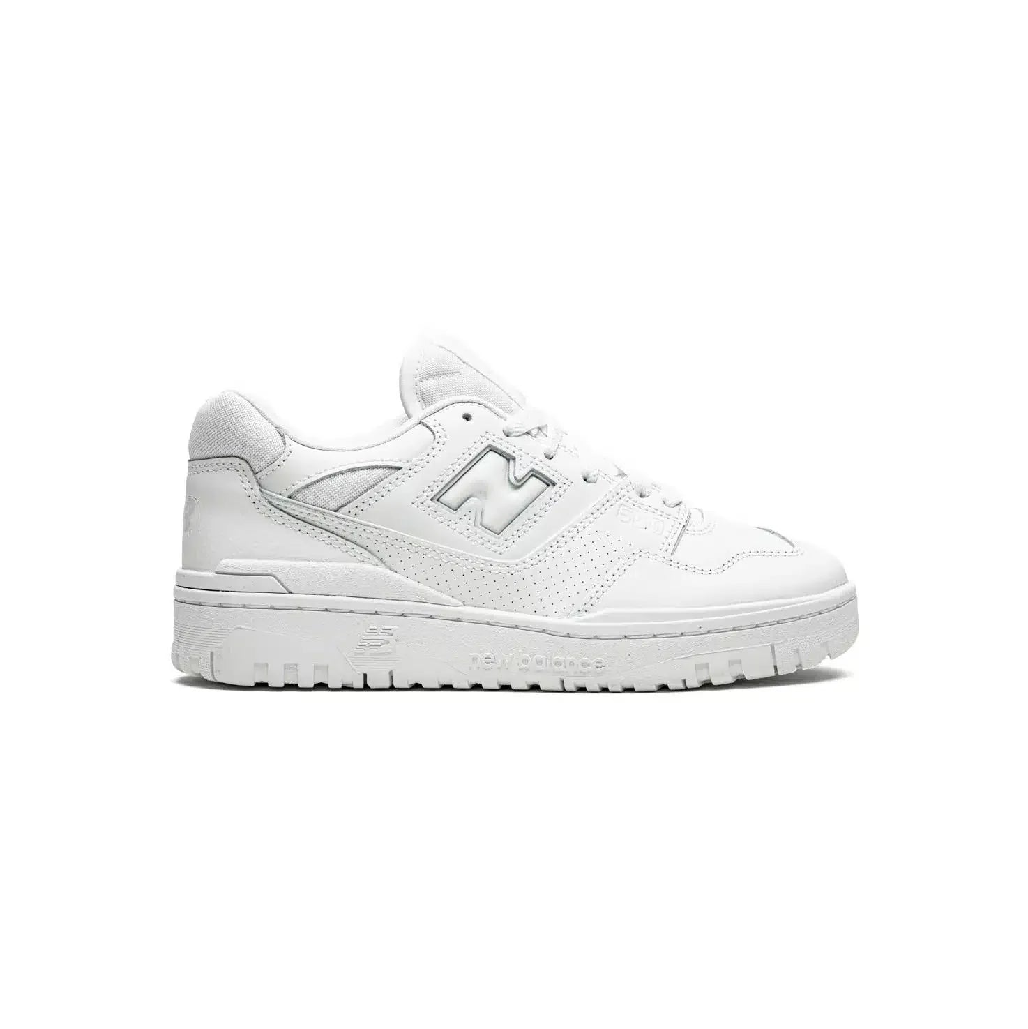 Baskets New Balance 550 pour homme, tout en cuir blanc, style rétro décontracté