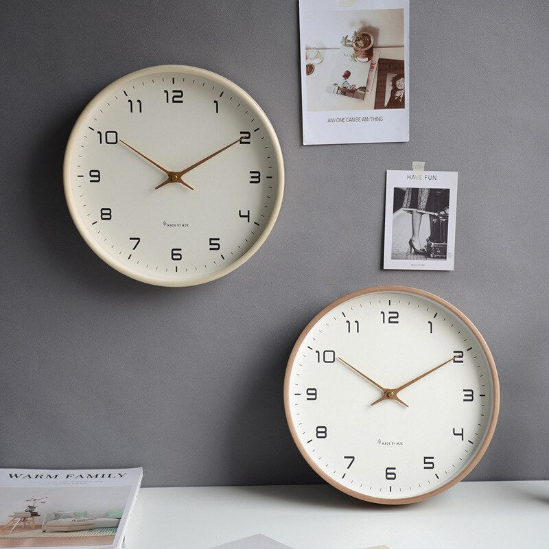 Nordwood - Horloge murale en bois au design scandinave