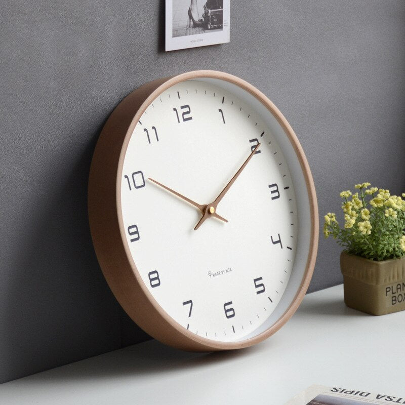 Nordwood - Horloge murale en bois au design scandinave