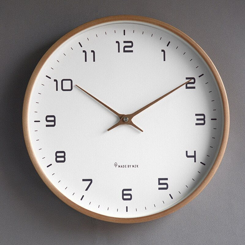 Nordwood - Horloge murale en bois au design scandinave