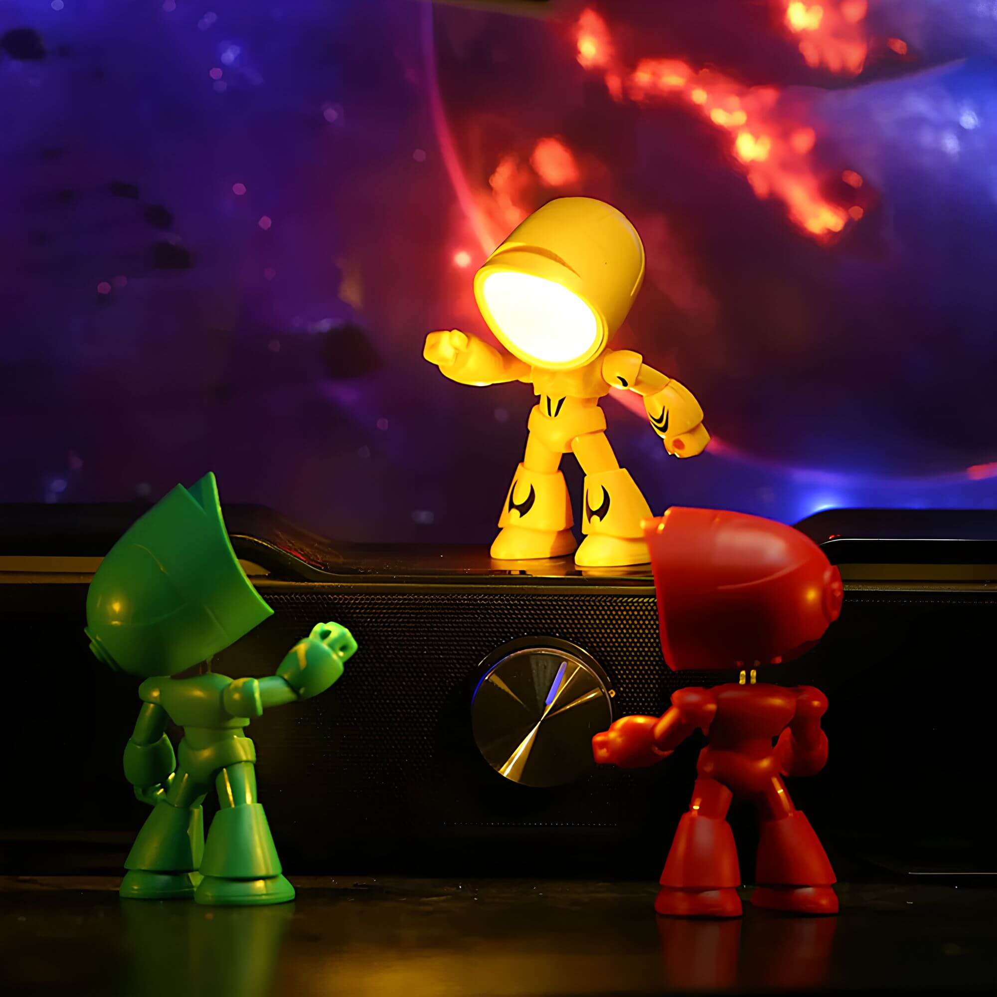 Robglow – Lampe de table robot au design tendance