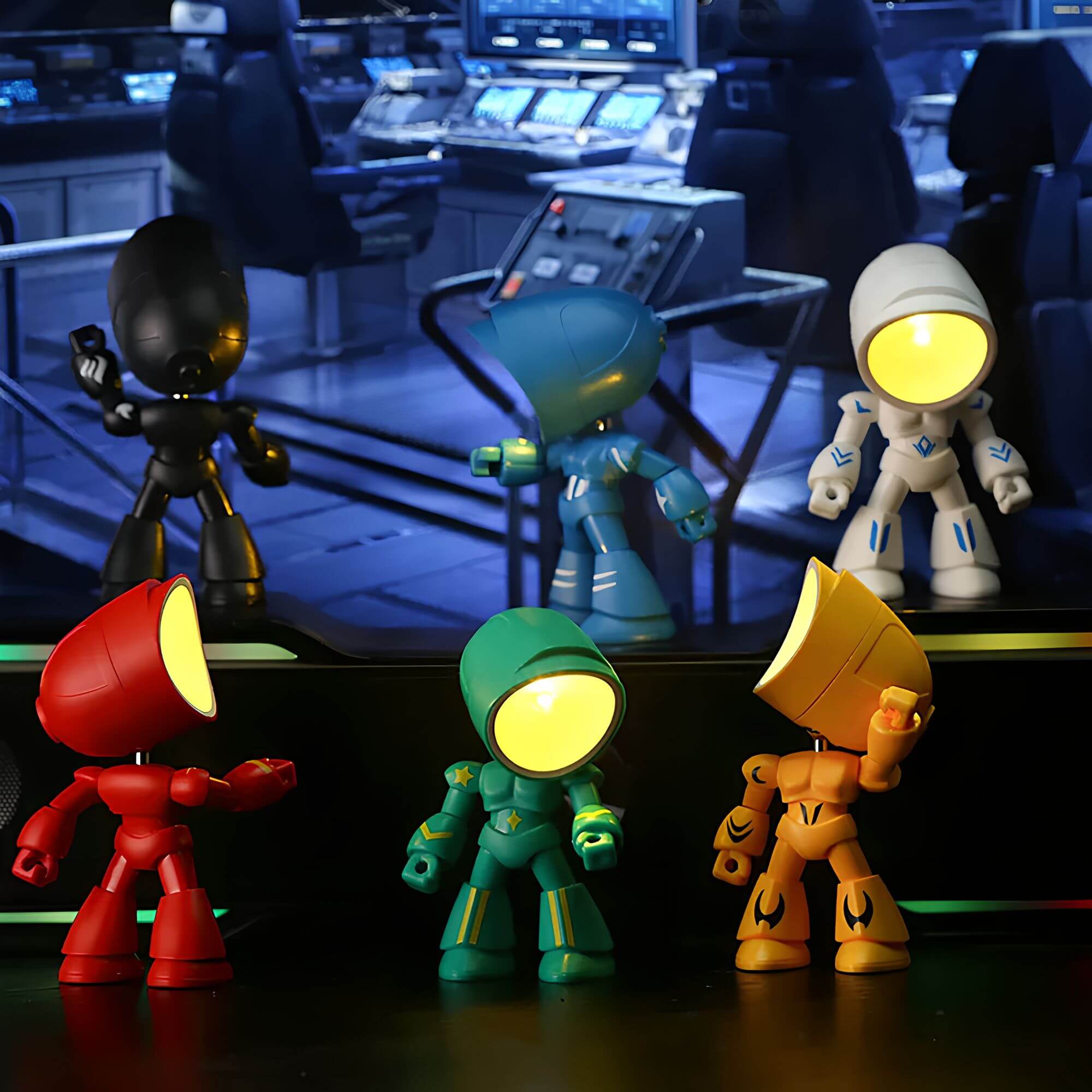 Robglow – Lampe de table robot au design tendance