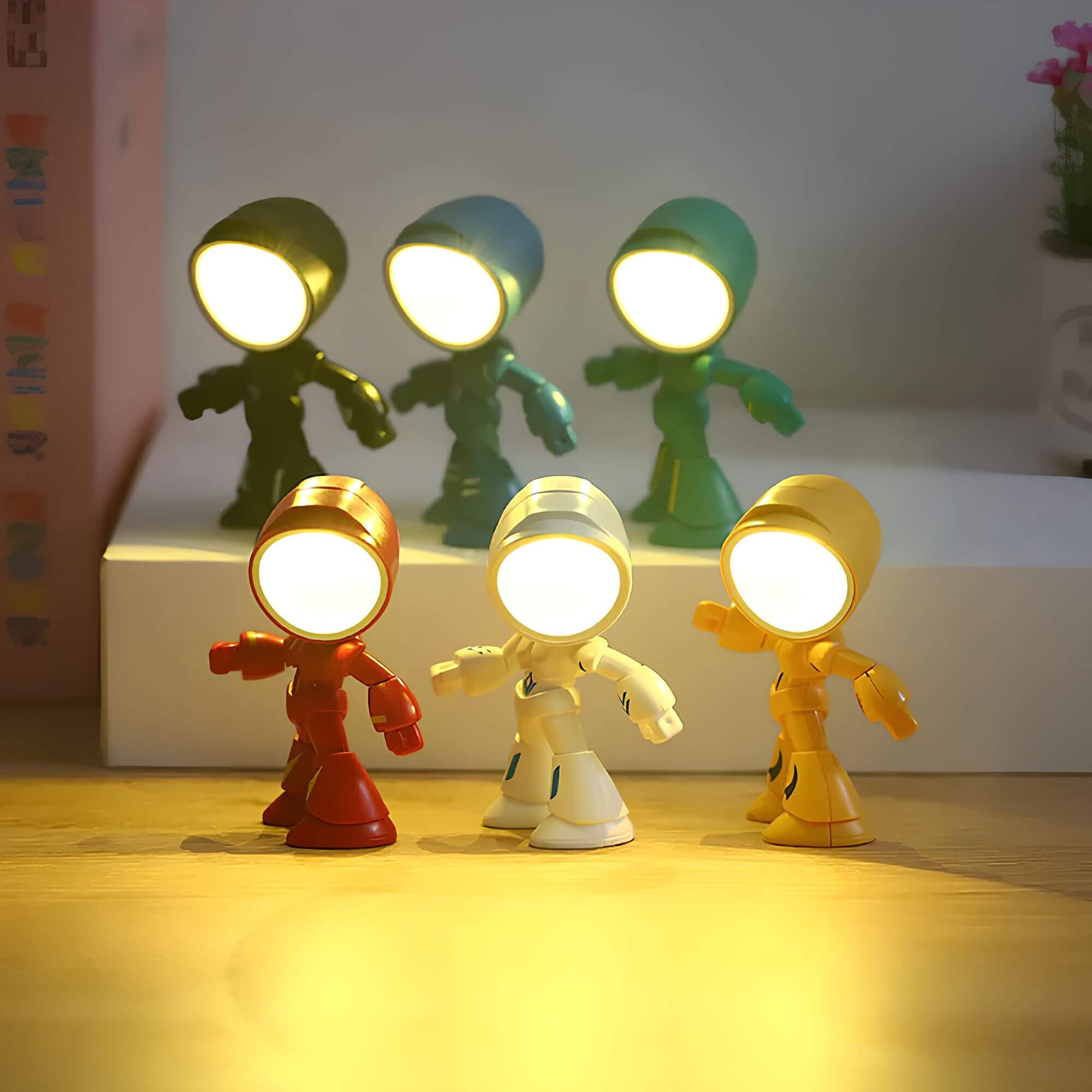 Robglow – Lampe de table robot au design tendance