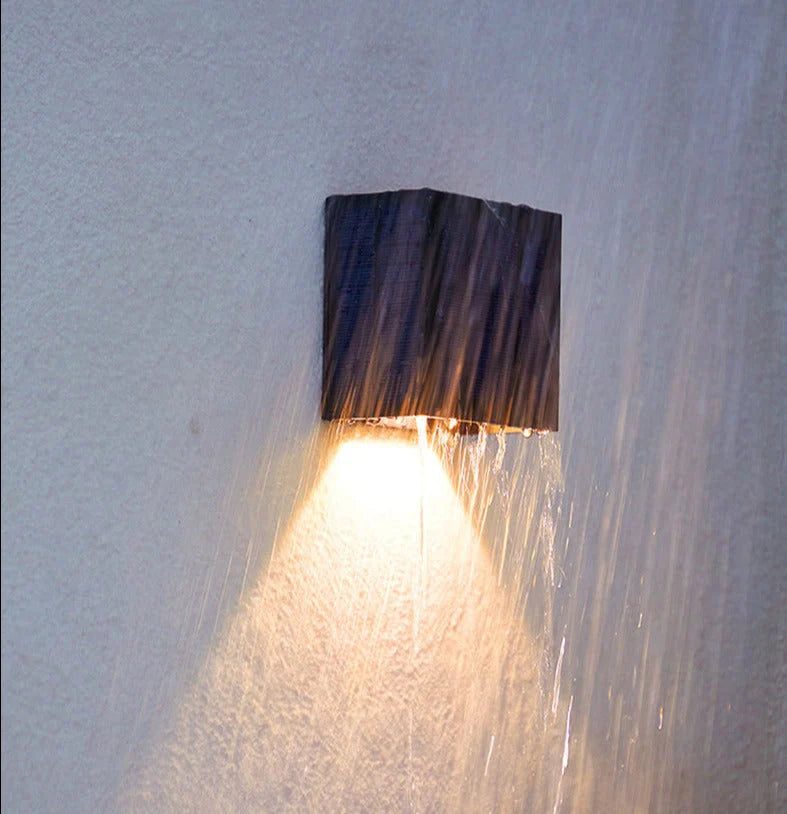 Lumora – Lampe murale solaire design pour jeunes jardins stylés