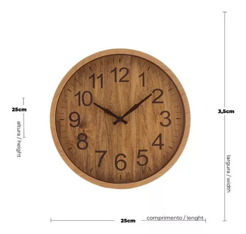 Terrano – Horloge en bois élégante pour un look naturel