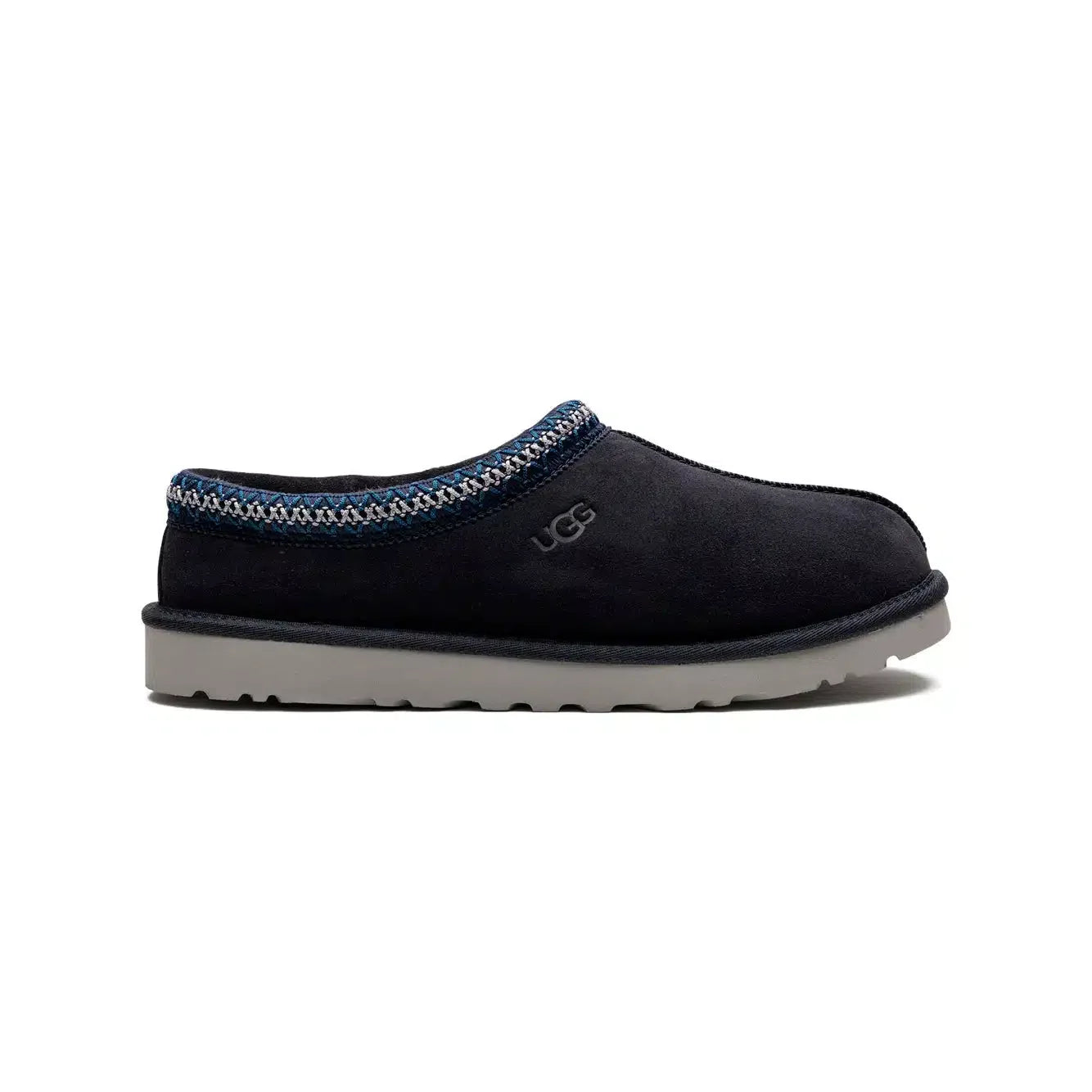 Pantoufles UGG Tasman Midnight Blue Suede – Doublure Chaude & Semelle Antidérapante