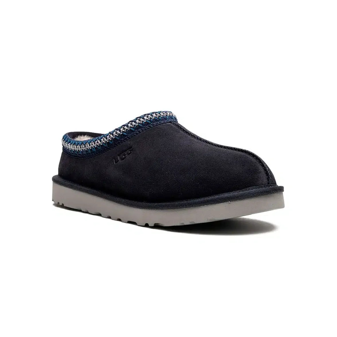 Pantoufles UGG Tasman Midnight Blue Suede – Doublure Chaude & Semelle Antidérapante