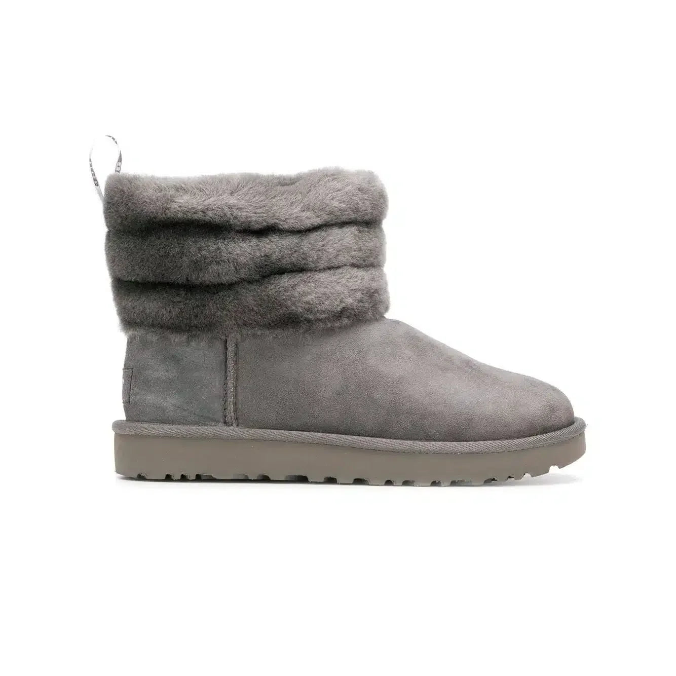 UGG Fluff Mini Quilted Boots Charcoal Grey – Chaleur et Douceur avec Design Matelassé