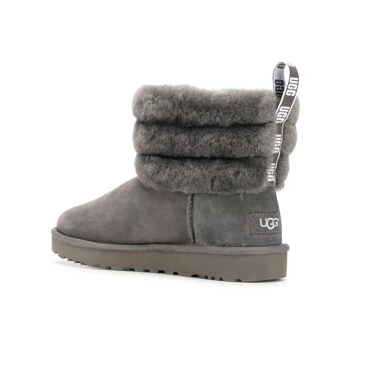 UGG Fluff Mini Quilted Boots Charcoal Grey – Chaleur et Douceur avec Design Matelassé