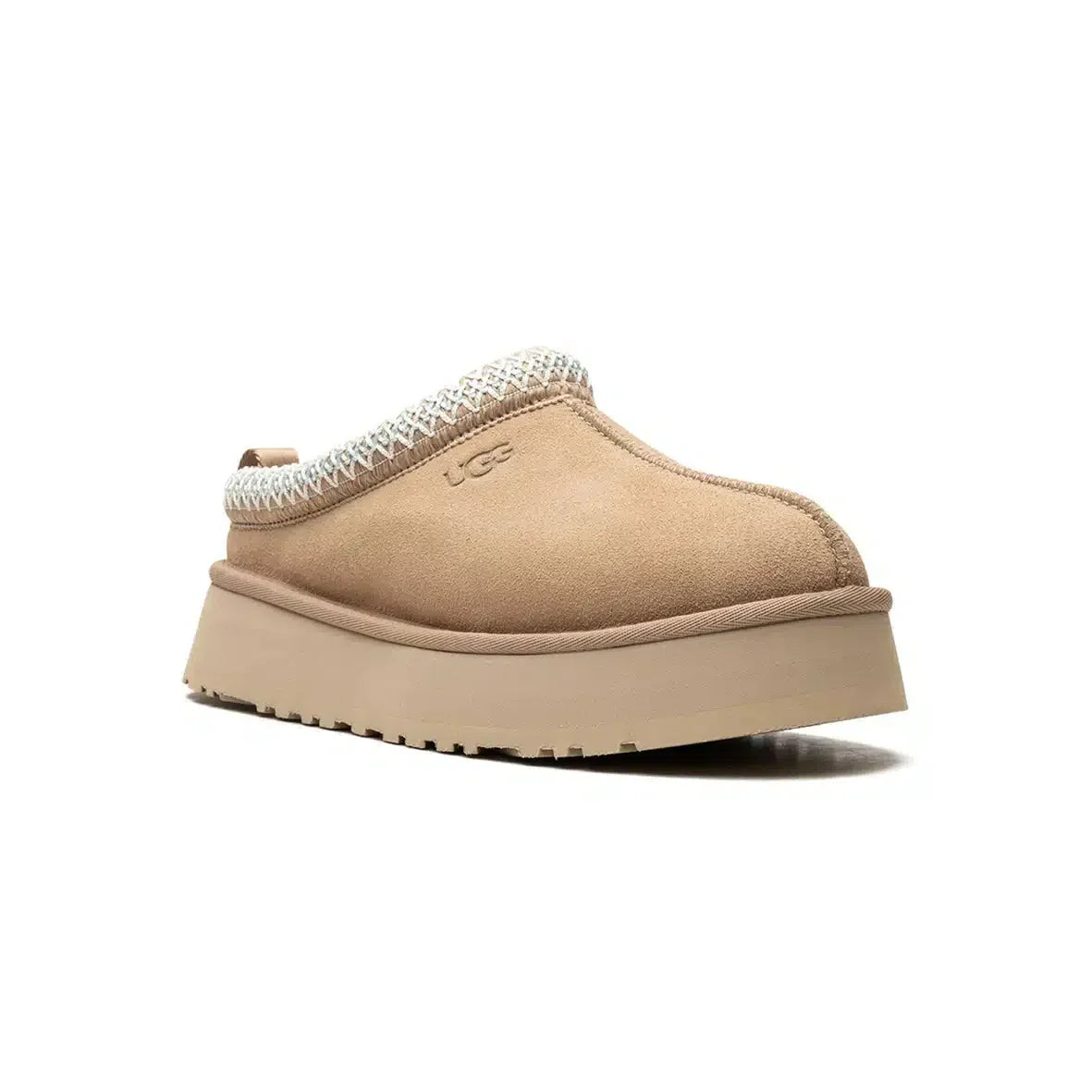 Pantoufles UGG Tazz Sand Beige – Élégantes et Confortables avec Semelle Élevée