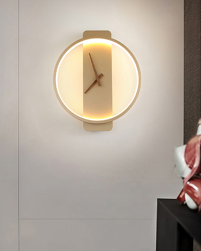 Varelux – Horloge mural moderne avec lumière LED apaisante