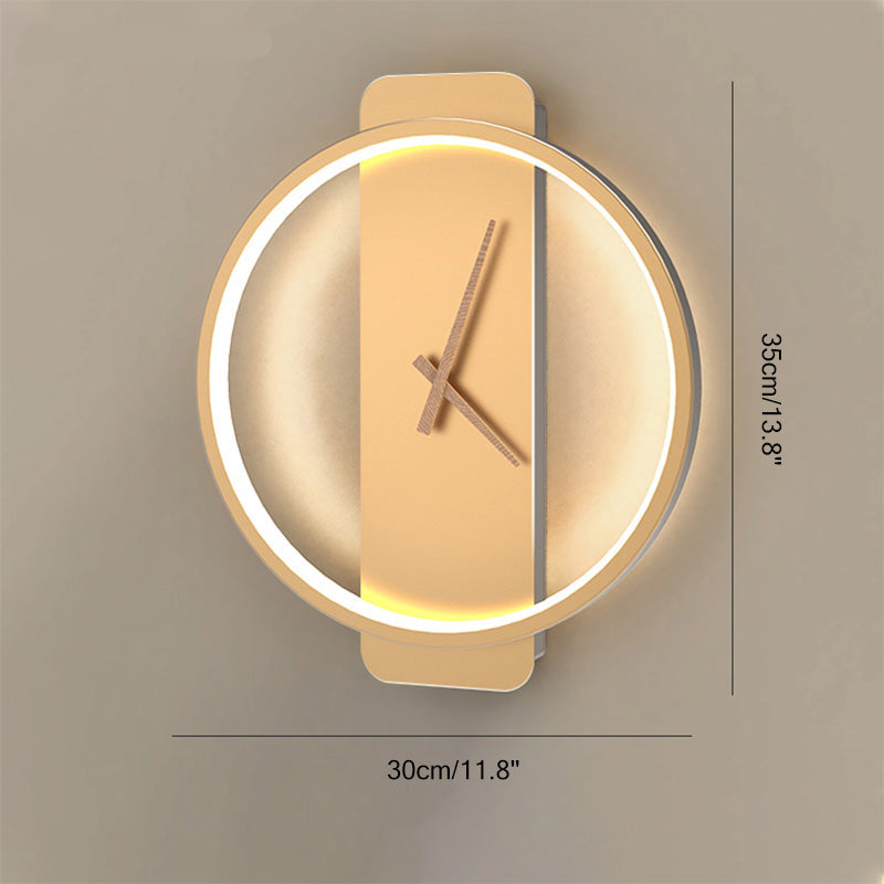 Varelux – Horloge mural moderne avec lumière LED apaisante