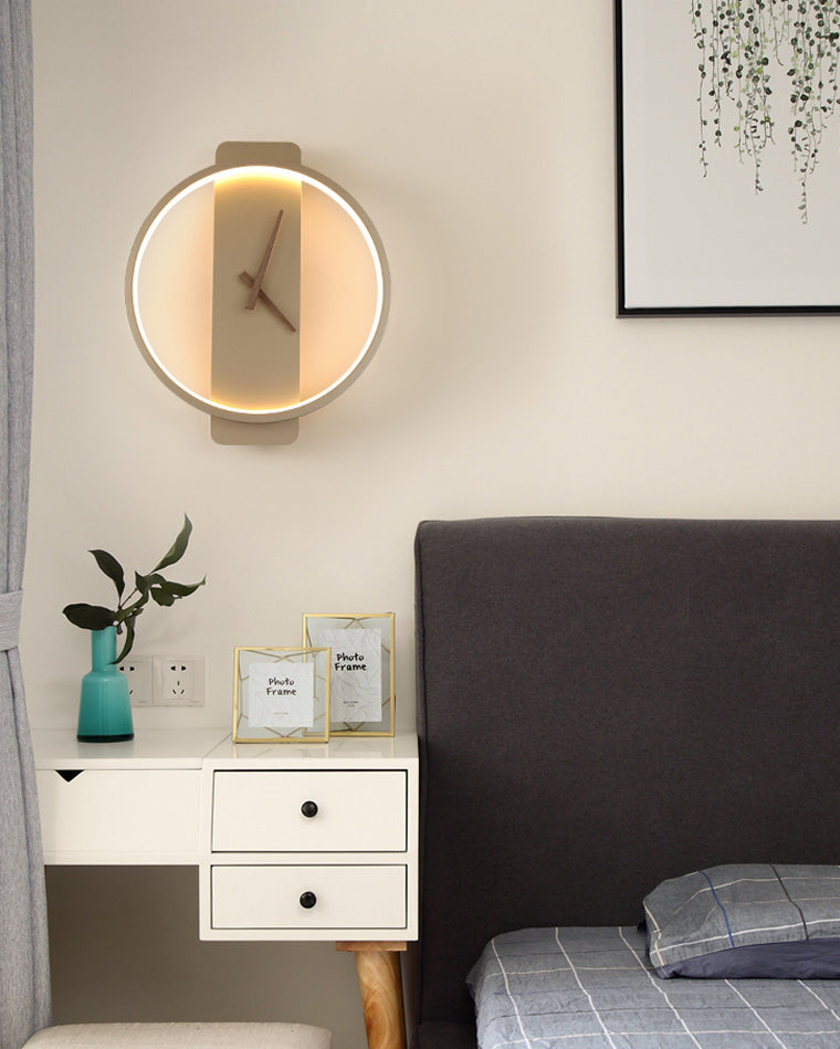 Varelux – Horloge mural moderne avec lumière LED apaisante