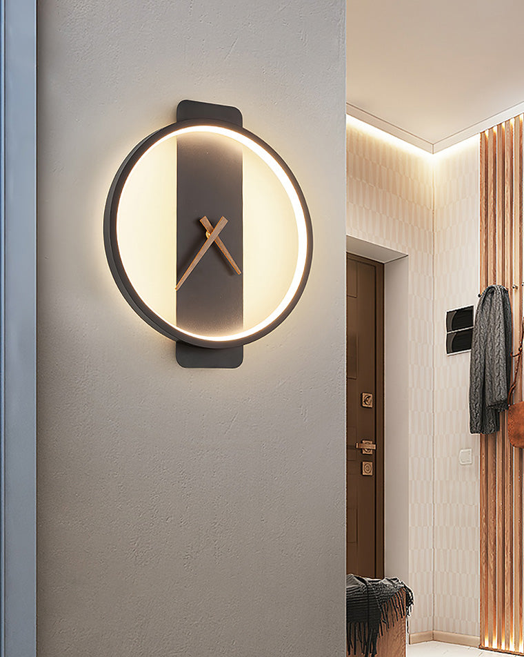 Varelux – Horloge mural moderne avec lumière LED apaisante