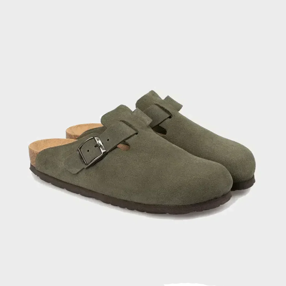 Birkenstock Boston Sabots Unisex en Daim Confortables