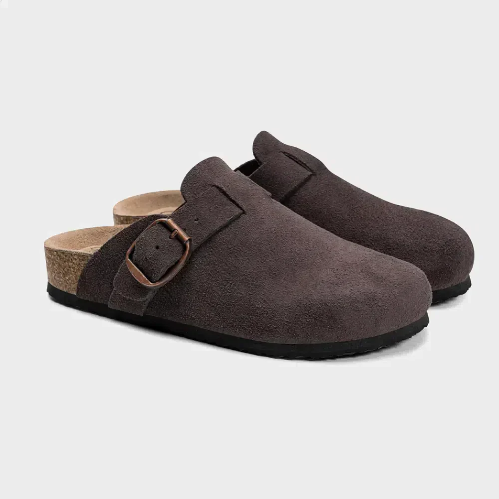 Birkenstock Boston Sabots Unisex en Daim Confortables