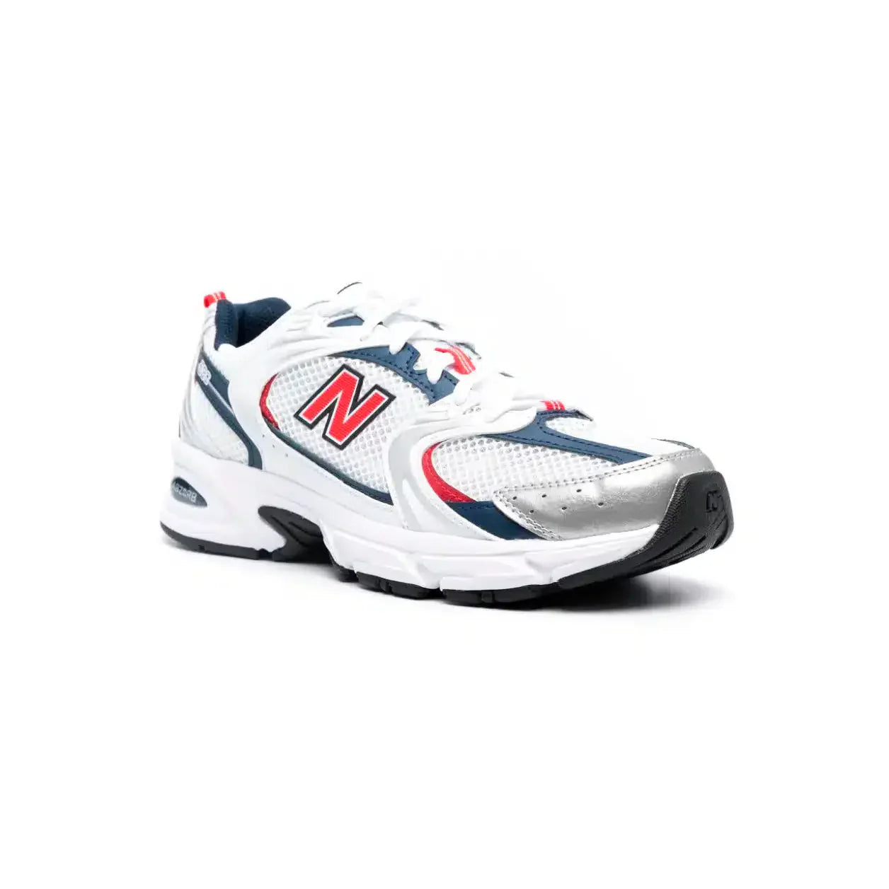 Chaussures de course New Balance 530 pour homme - Blanc, bleu et rouge