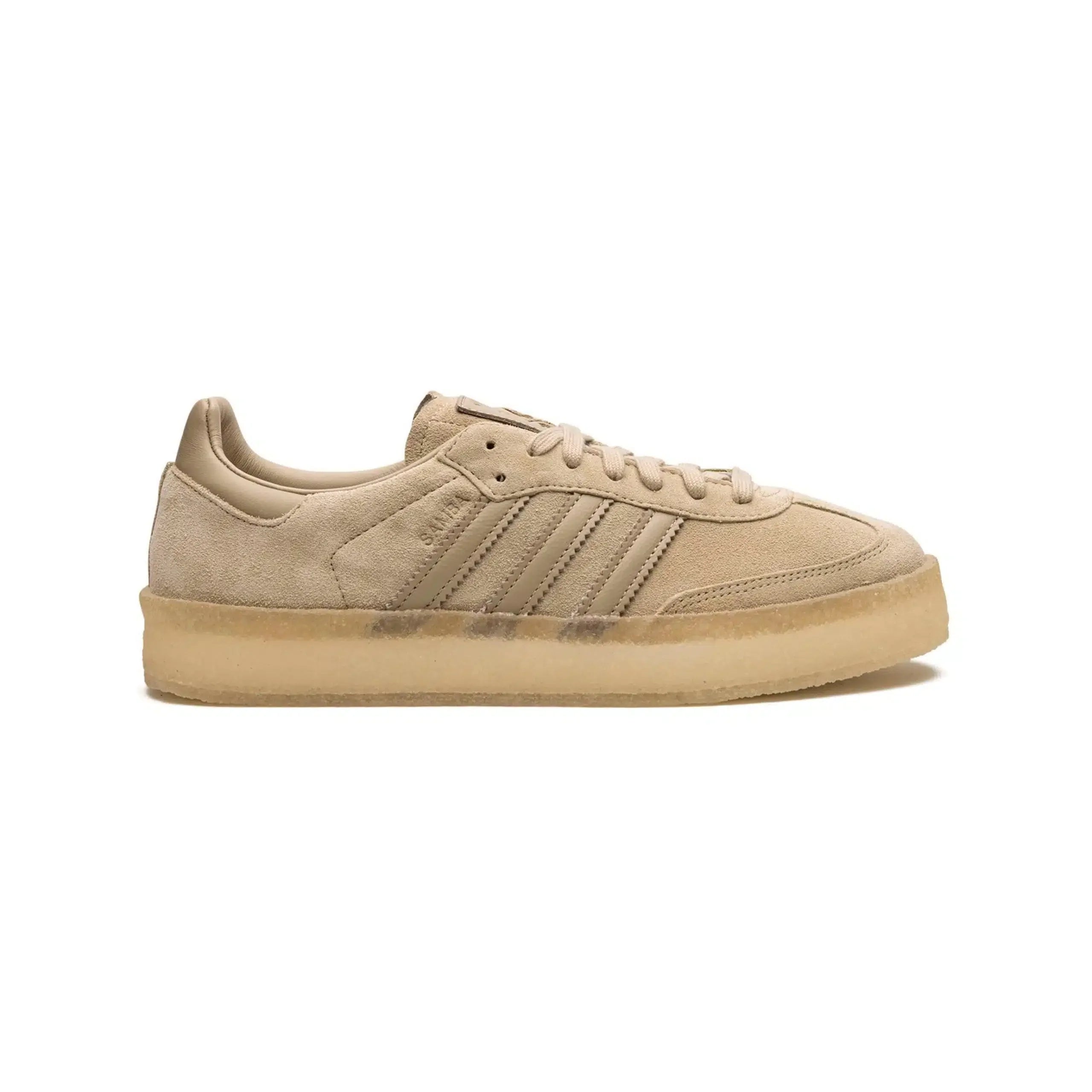 Adidas Samba x Clarks 8th Street Suede Beige avec Semelle Translucide – Édition Limitée