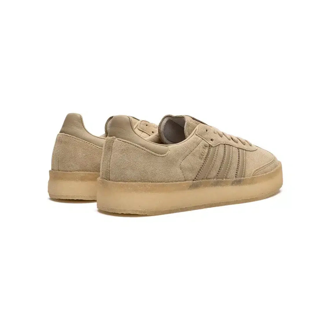 Adidas Samba x Clarks 8th Street Suede Beige avec Semelle Translucide – Édition Limitée