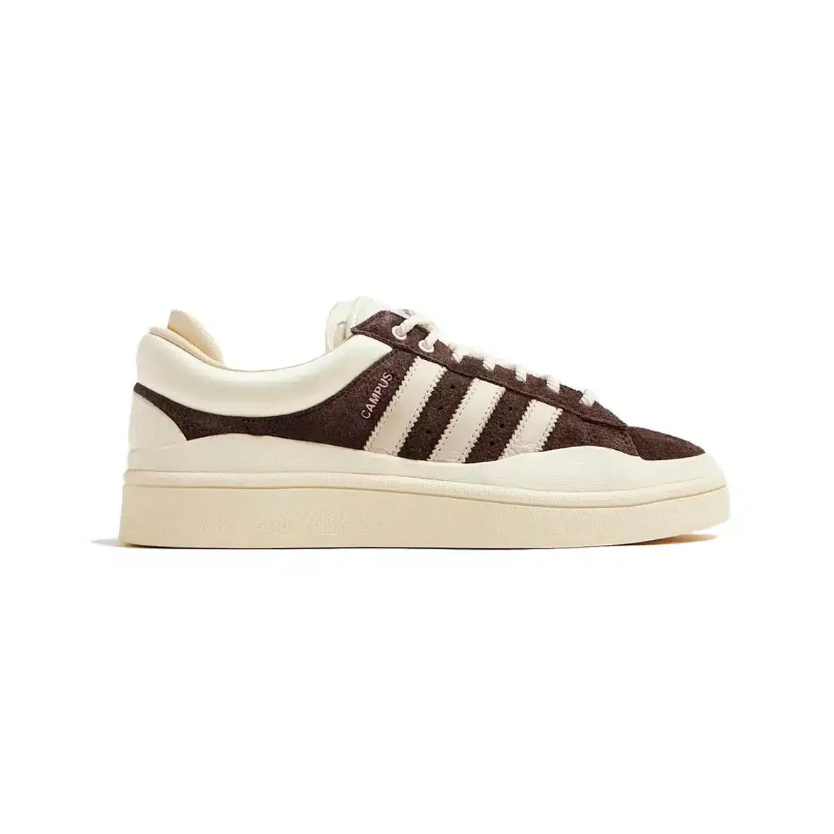 Adidas Campus Light x Bad Bunny Marron Foncé en Daim avec Détails Beiges