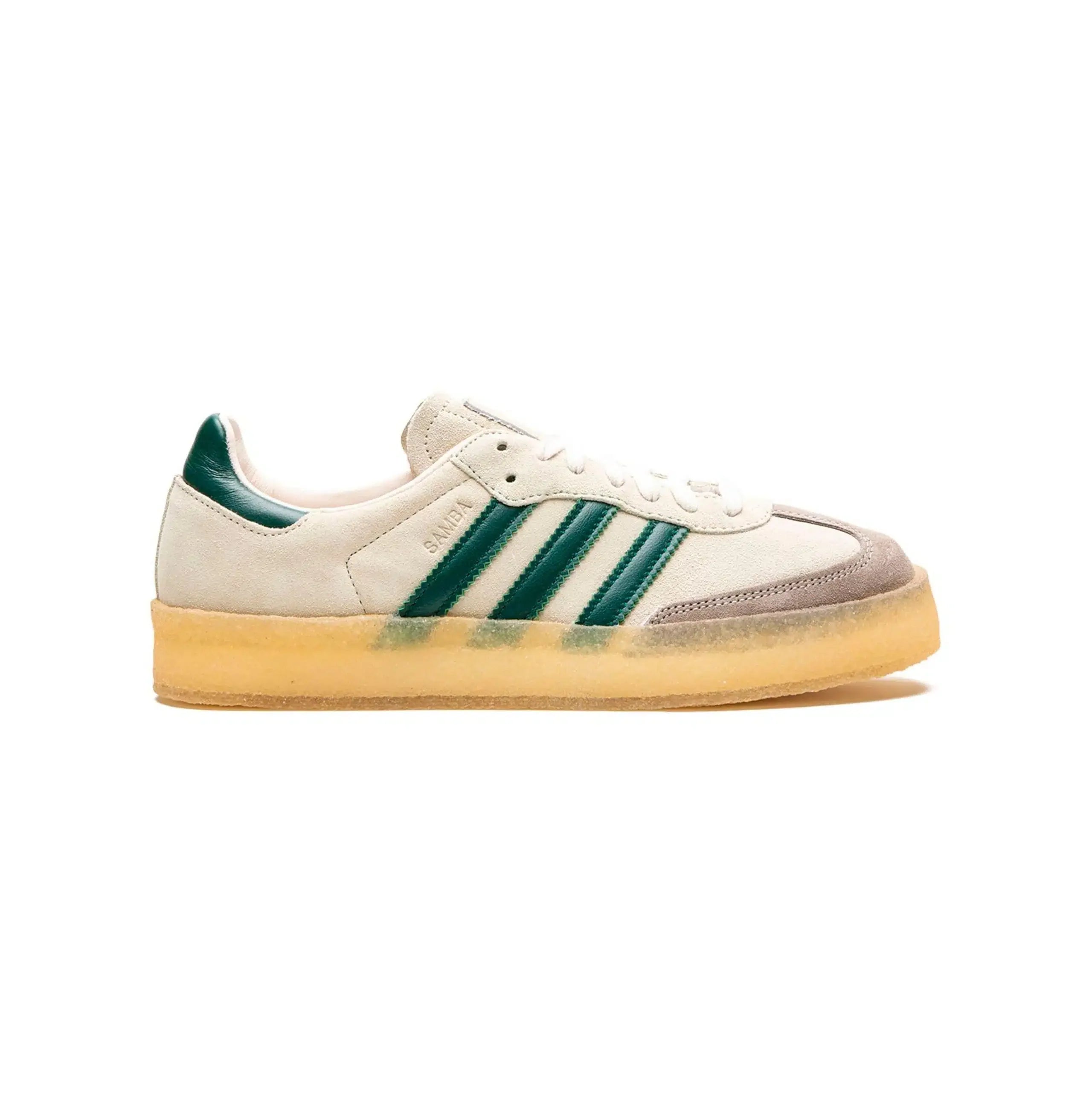 Adidas Samba x Clarks Suède Blanc Vert avec Semelle Gum