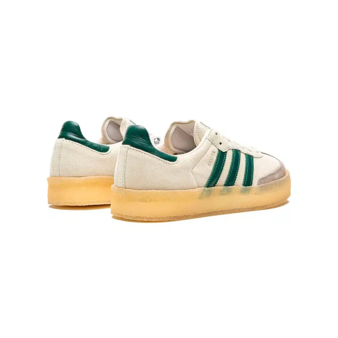 Adidas Samba x Clarks Suède Blanc Vert avec Semelle Gum